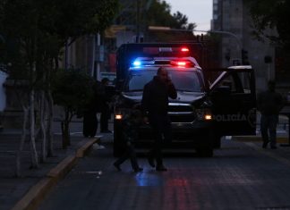 Policías en las calles del Centro de Guadalajara