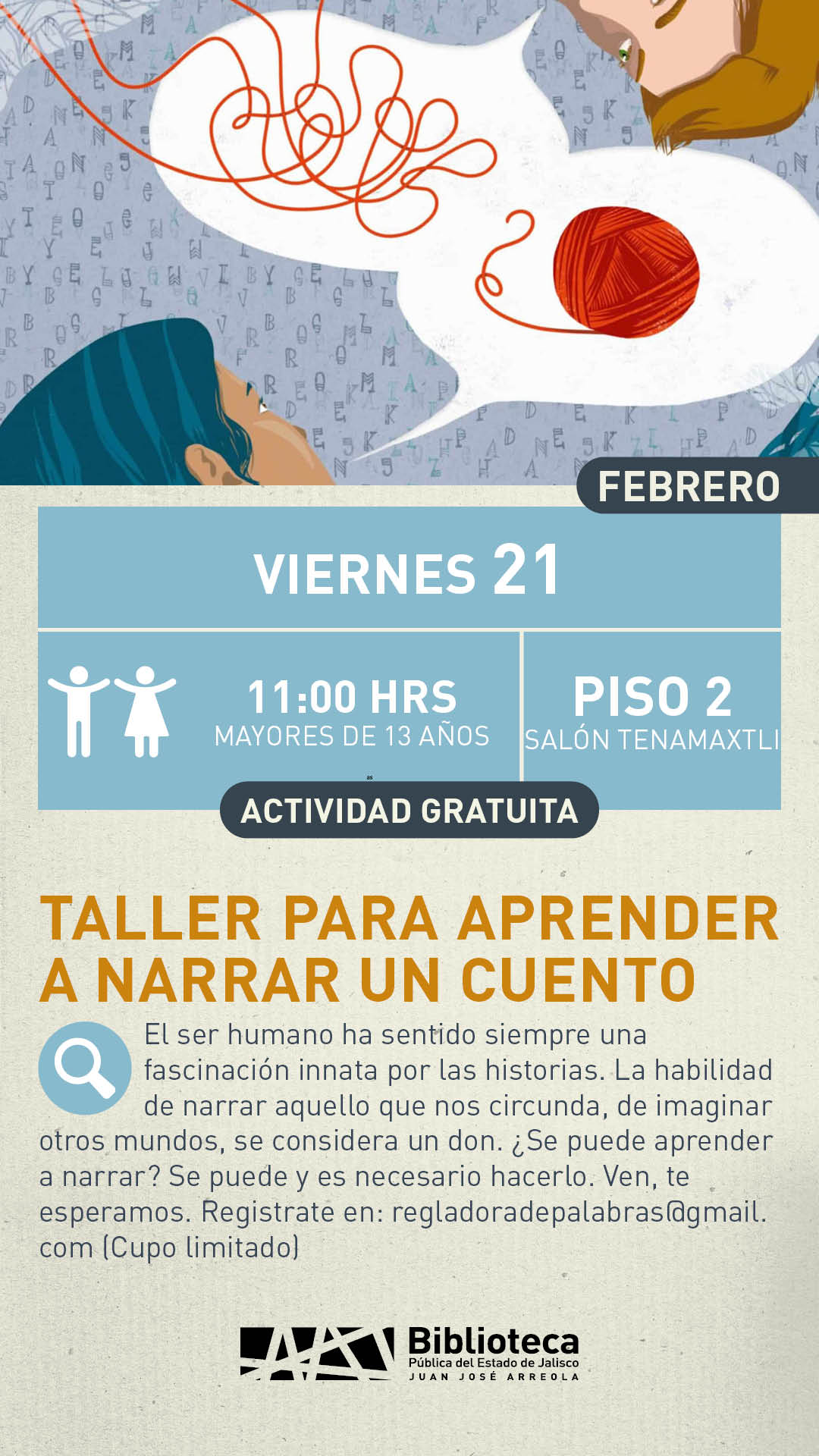 21 TALLER PARA NARRAR UN CUENTO